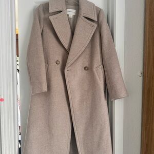 NWOT Club Monaco Daylina Wool Coat - Almond XS